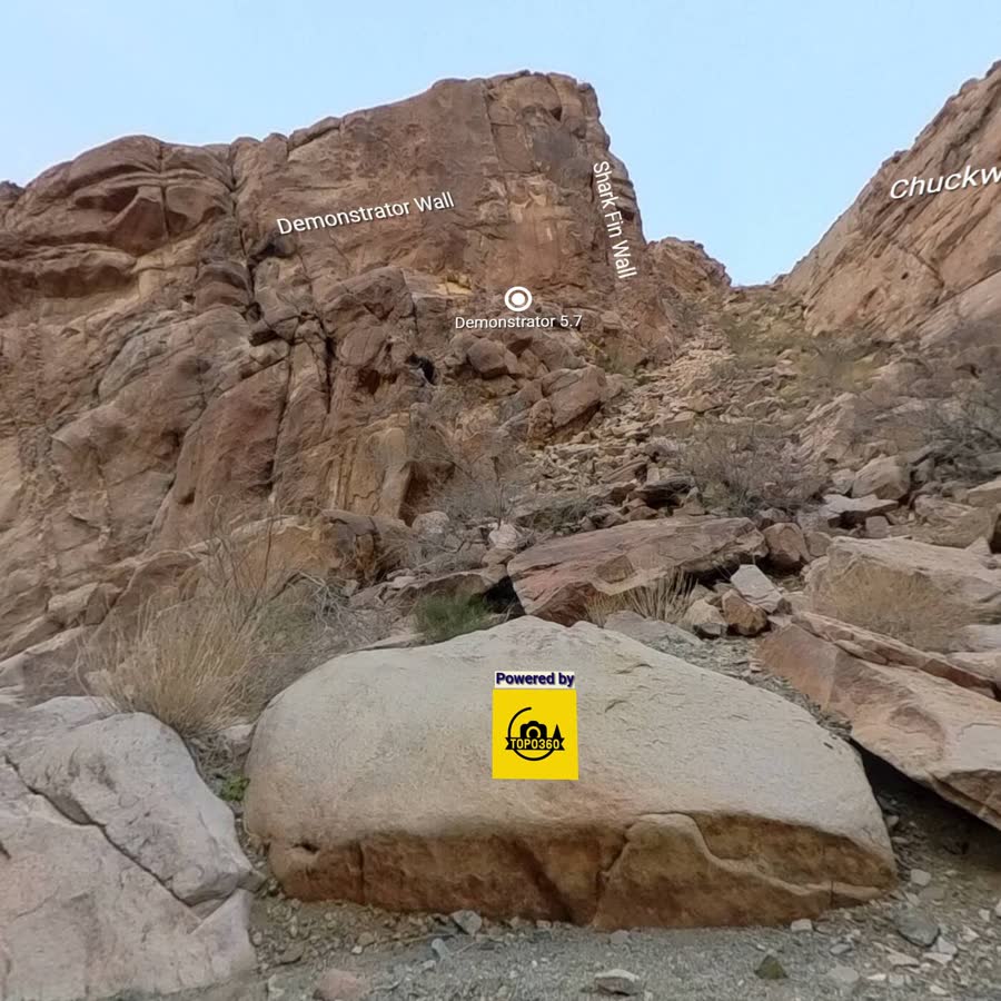 360° topo preview of Keyhole Canyon